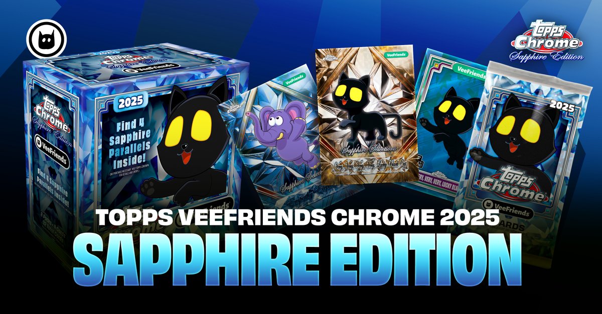 Double Header <a href="/veefriends/">VeeFriends</a> Break tomorrow!!
6 Blaster Chrome Character Box Break &amp; Chrome Sapphire Box Draft Break!
Draft will have free agents available to swap &amp; buyers givy!
Spots ARE LIIIIIVE!! See you tomorrow @ 2:30pm HST/ 5:30pm PST/8:30pm EST!

whatnot.com/live/f29588cb-…