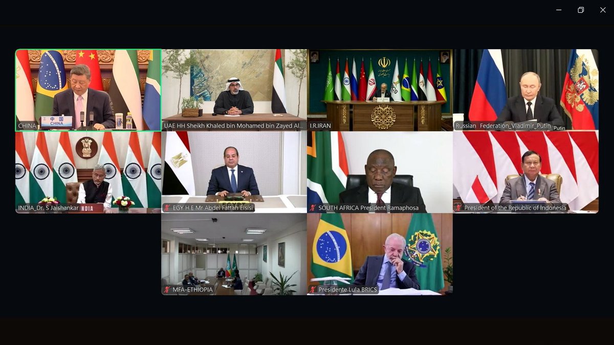 NET_AD's tweet photo. نيابة عن صاحب السمو الشيخ محمد بن زايد آل نهيان، رئيس الدولة "حفظه الله"، شارك سمو الشيخ خالد بن محمد بن زايد آل نهيان، ولي عهد أبوظبي، اليوم، في أعمال القمة الافتراضية لقادة دول مجموعة "بريكس"، التي افتتحها فخامة لويس إيناسيو لولا دا سيلفا، رئيس جمهورية البرازيل الاتحادية، وألقى سموه كلمة دولة الإمارات، التي نقل خلالها تحيات صاحب السمو الشيخ محمد بن زايد آل نهيان، رئيس الدولة "حفظه الله"، إلى الدول المشاركة، وتمنياته الصادقة بنجاح أعمال القمة.