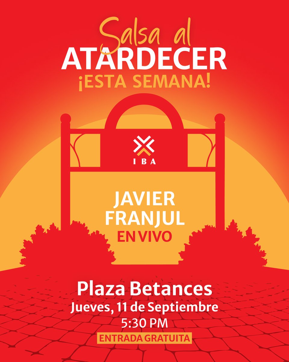📣 This week at Plaza Betances! Get ready to kick off Hispanic Heritage Month with a night of live salsa and cultural pride. 
📅 Thursday, September 11 | 5:30 PM
🎶 Featuring Javier Timbal Y Su Combo, led by master percussionist Javier Franjul 
💃🕺 Free and open to all