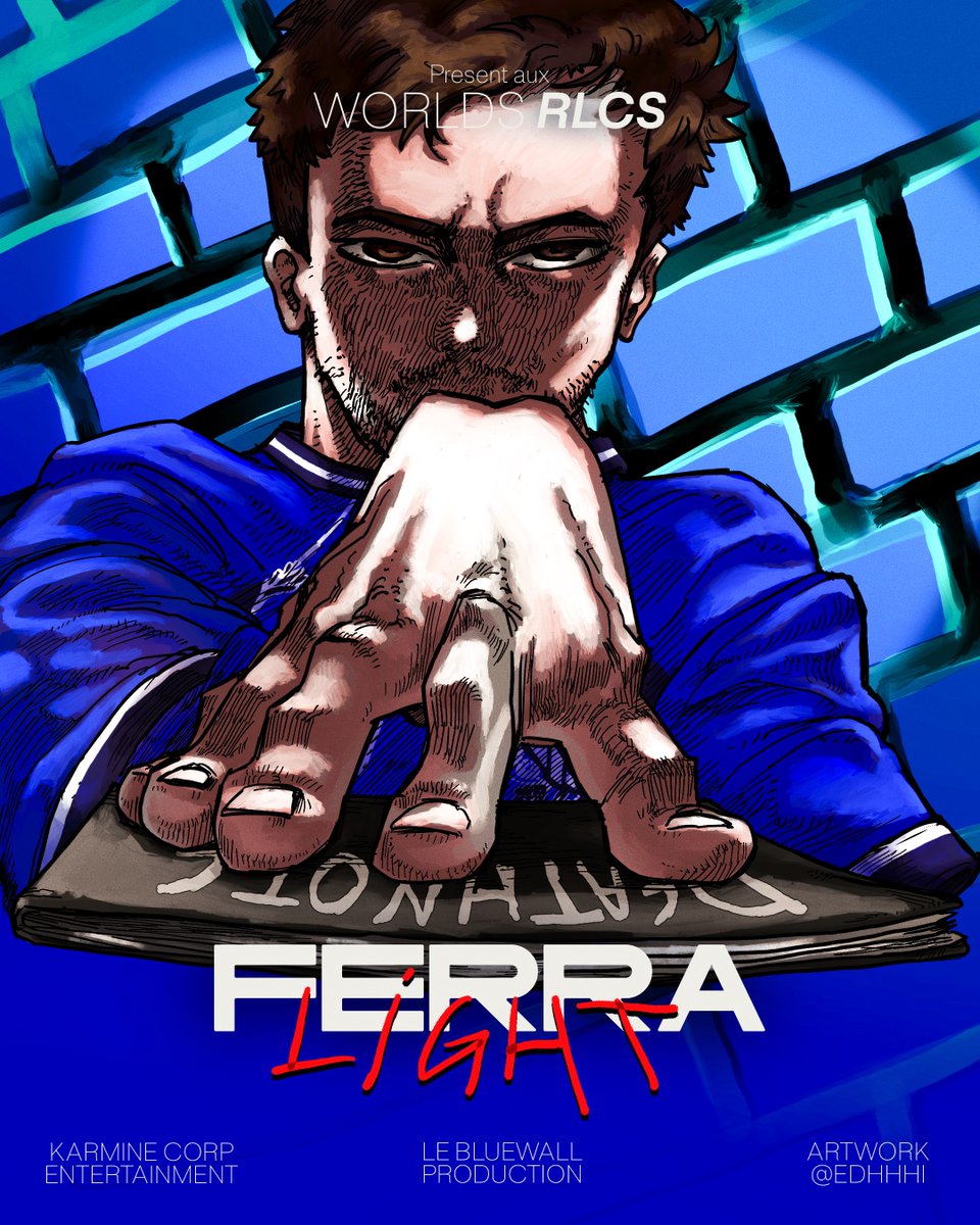 🎬Coming soon to the RLCS...   

Le Blue Wall présente son nouveau tifo : 
avec <a href="/Ferra_RL/">Ferra</a>  dans le rôle de Light Yagami. 📓

#KCORP