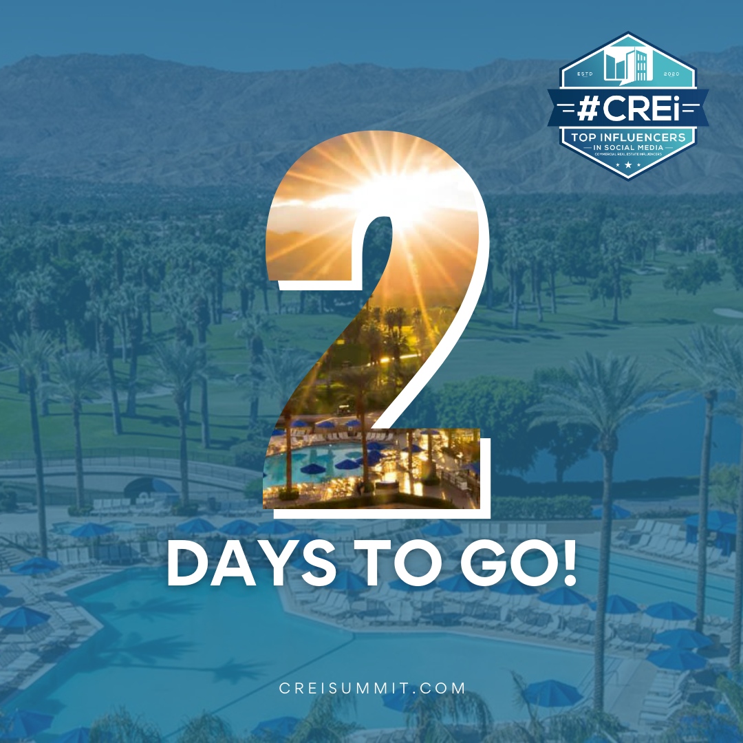 It’s almost time! 📷
2 days 'til we kick off the 2025 CREi SUMMIT at the JW Marriott Desert Springs Resort &amp; Spa in Palm Desert, CA!
Pack your bags, polish your pitches, and get ready to connect with the best in commercial real estate. 📷
We’ll see you in the desert - let’s make