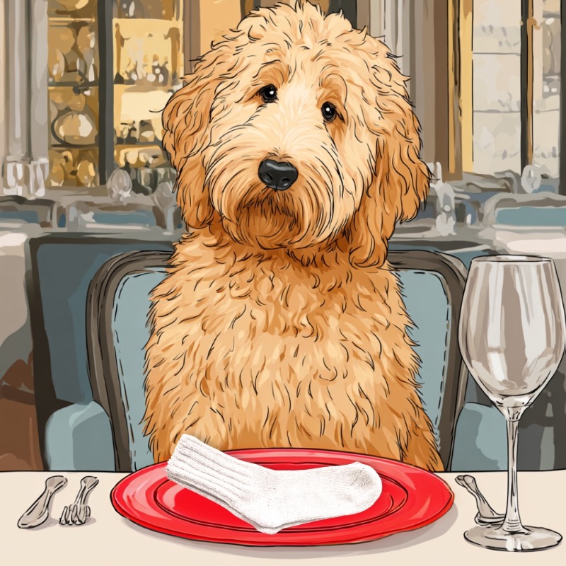 My dog enjoying the delicious meal he prepared for himself while I wasn't home: