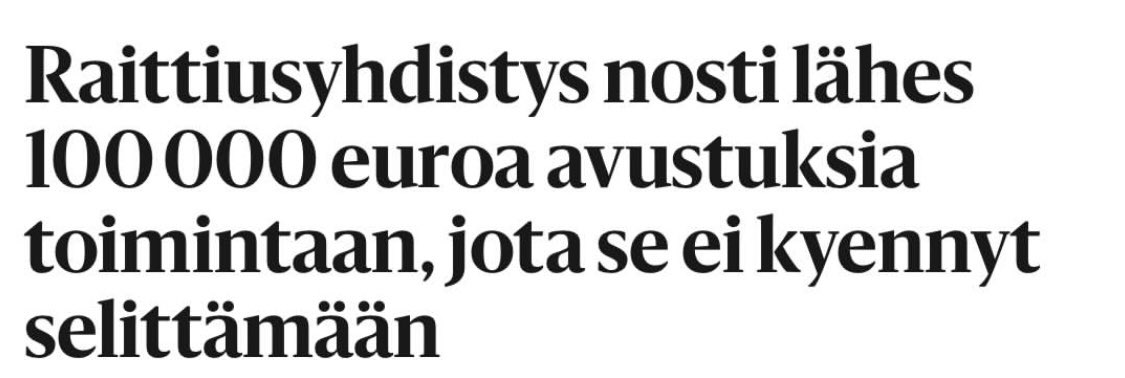 No, mutta tärkeintä on se ettei mistään leikata. Koska se on ikävää.