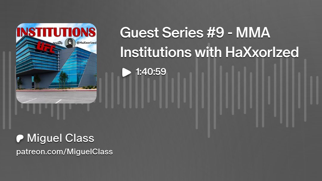 MigClass's tweet photo. New podcast where we discuss MMA's malfunctioning institutions that are failing to scout, develop, and manage the athletes. https://t.co/S4A8sjLvZe