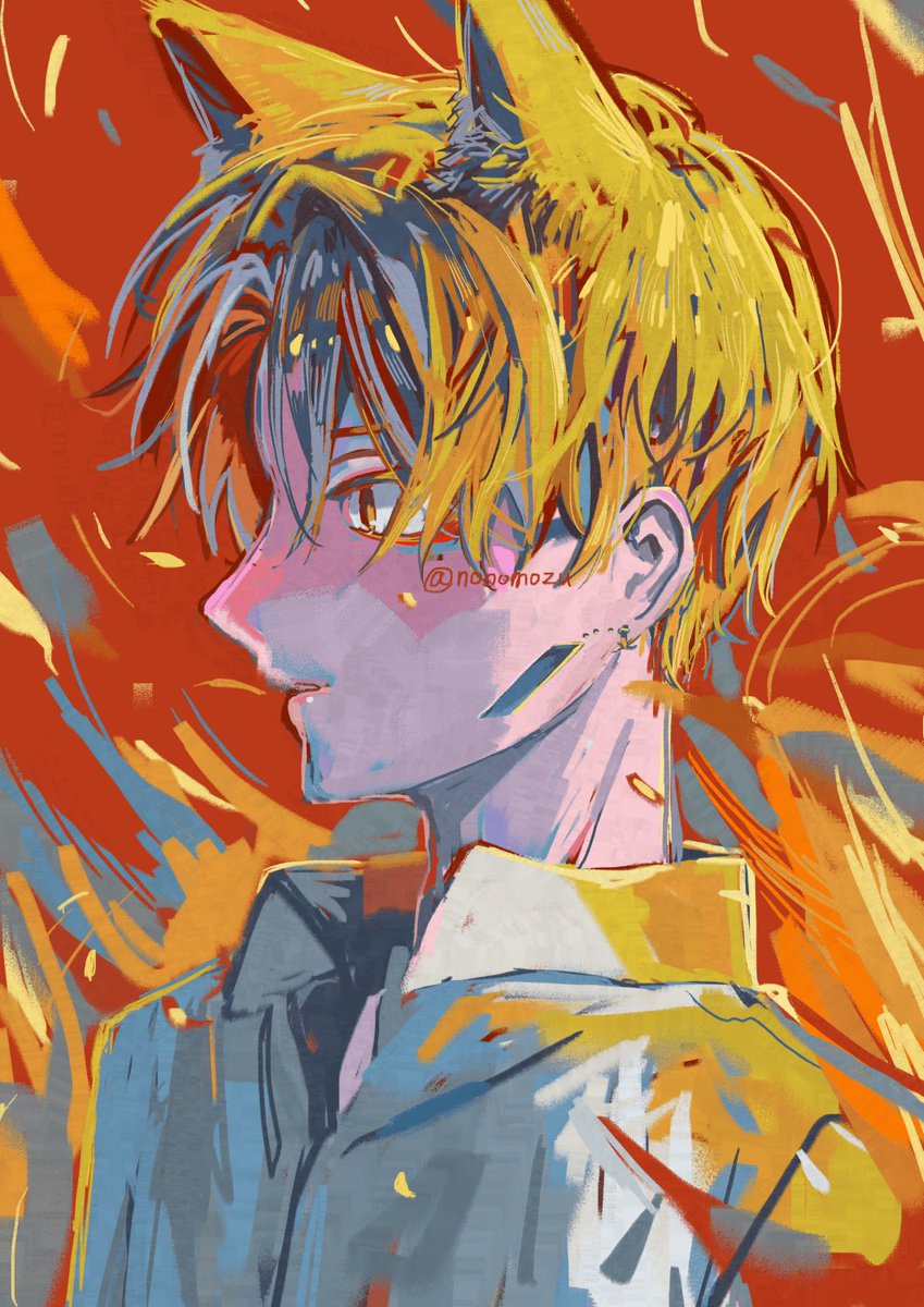 nonomozu's tweet photo. 狐火
 #oc #illustration https://t.co/wvfCNTAWu1