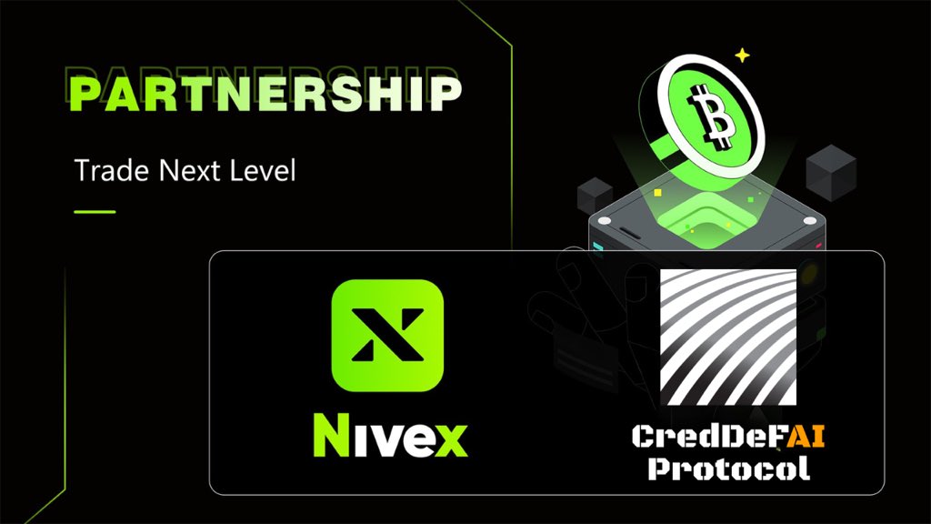 Nx.one Official (@nx_labs) on Twitter photo Partnership Announcement: Nivex x CredDeFAI Protocol ๐คโจ
Weโre thrilled to announce our partnership with <a href="/CredDeFAI/">CredDeFAI Protocol</a> Protocol โ an AI-powered DeFi credit protocol redefining how users manage assets and access liquidity. Built with OracAI technology, CredDeFAI combines AI-driven Partnership Announcement: Nivex x CredDeFAI Protocol ๐คโจ
Weโre thrilled to announce our partnership with <a href="/CredDeFAI/">CredDeFAI Protocol</a> Protocol โ an AI-powered DeFi credit protocol redefining how users manage assets and access liquidity. Built with OracAI technology, CredDeFAI combines AI-driven