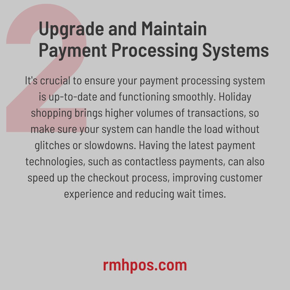 RMHPos's tweet image. Q4 is just around the corner, and it’s time to get prepared for the busiest time of the year! Here are 3 essential tips to help you stay ahead.