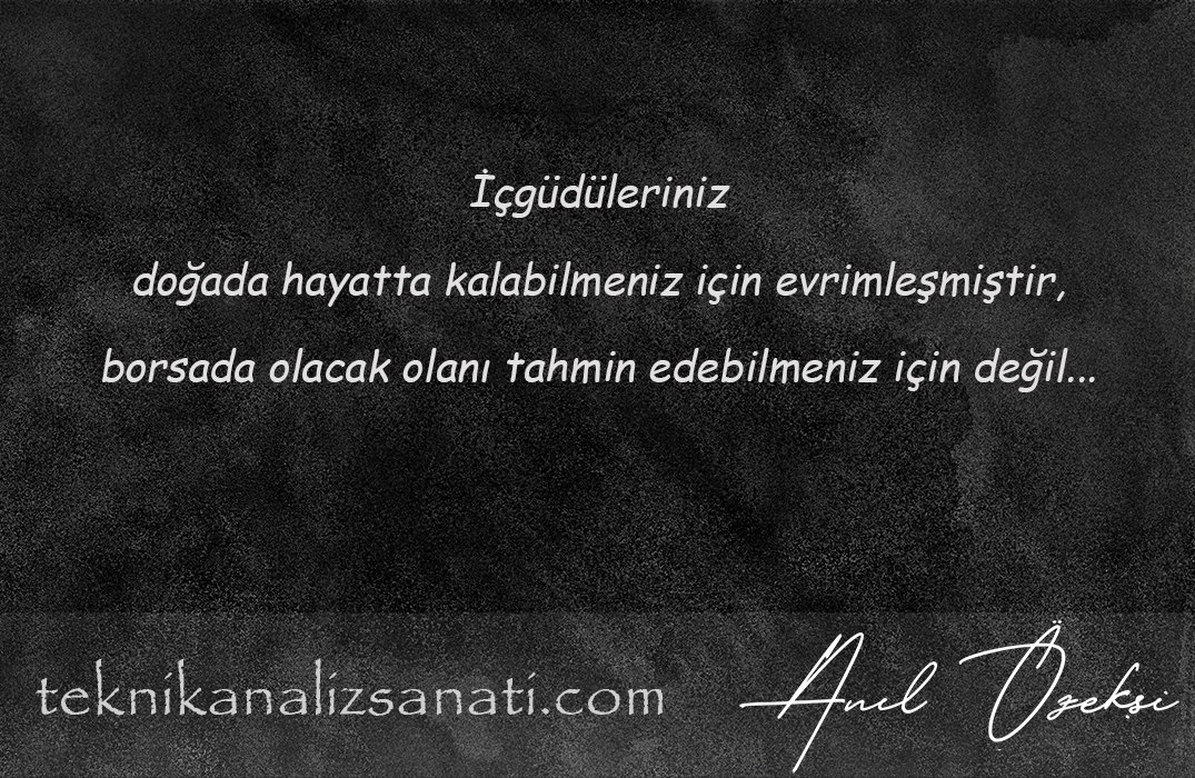 Anil_Ozeksi's tweet photo. Gelen sorular genelde "bence" ile başlayan bir gelecek tahmininin ardından geldiği için içimde kalmadan hatırlatayım istedim...

Gündemin ne olacağını, 
piyasaların buna nasıl tepki vereceğini,
kısaca olacak olanın nasıl gerçekleşeceğini tahmin etmek için içgüdülerinize güvenmeyi bırakmak zorundasınız...