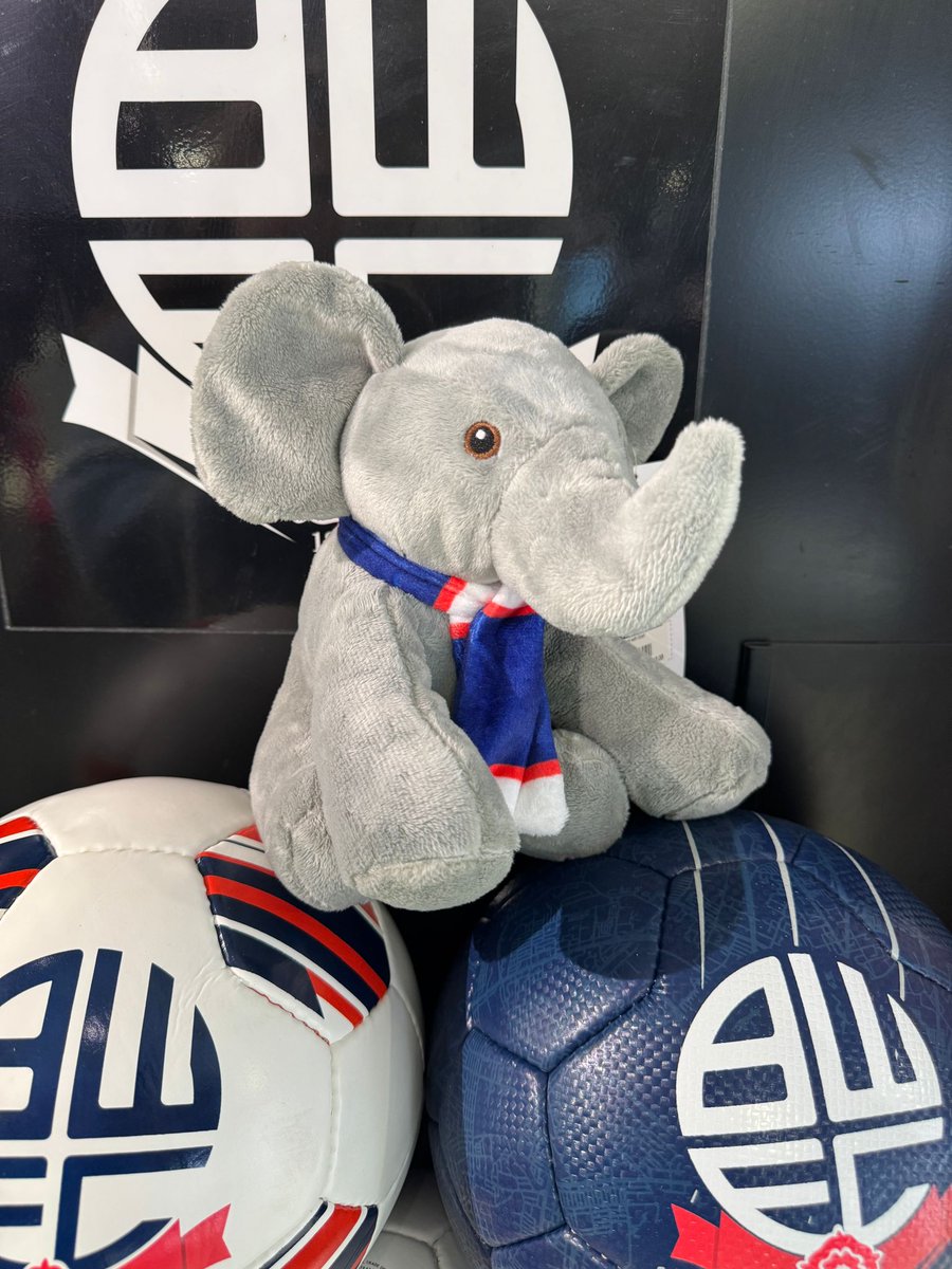 BWFCRetailStore's tweet photo. 🐘✨ GIVEAWAY TIME! ✨🐘

We’re giving one lucky fan the chance to WIN this adorable Bolton Wanderers elephant with a scarf – the perfect cuddly companion for any Wanderers supporter!

Perfect for a little Wanderer, a loyal supporter’s shelf, or just to bring a smile — this cuddly prize could be yours!

To enter:
✅ Like this post
✅ Follow Us [@BWFCRetailStore ]
✅ Tag a fellow Bolton fan in the comments

🗓️ Closes: Wednesday 10th Sept at 10am
🏆 Winner announced Thursday 11th at 10am!

This competition is being run across both Facebook and X — one winner will be chosen from all combined entries.

Good luck!  #BWFC