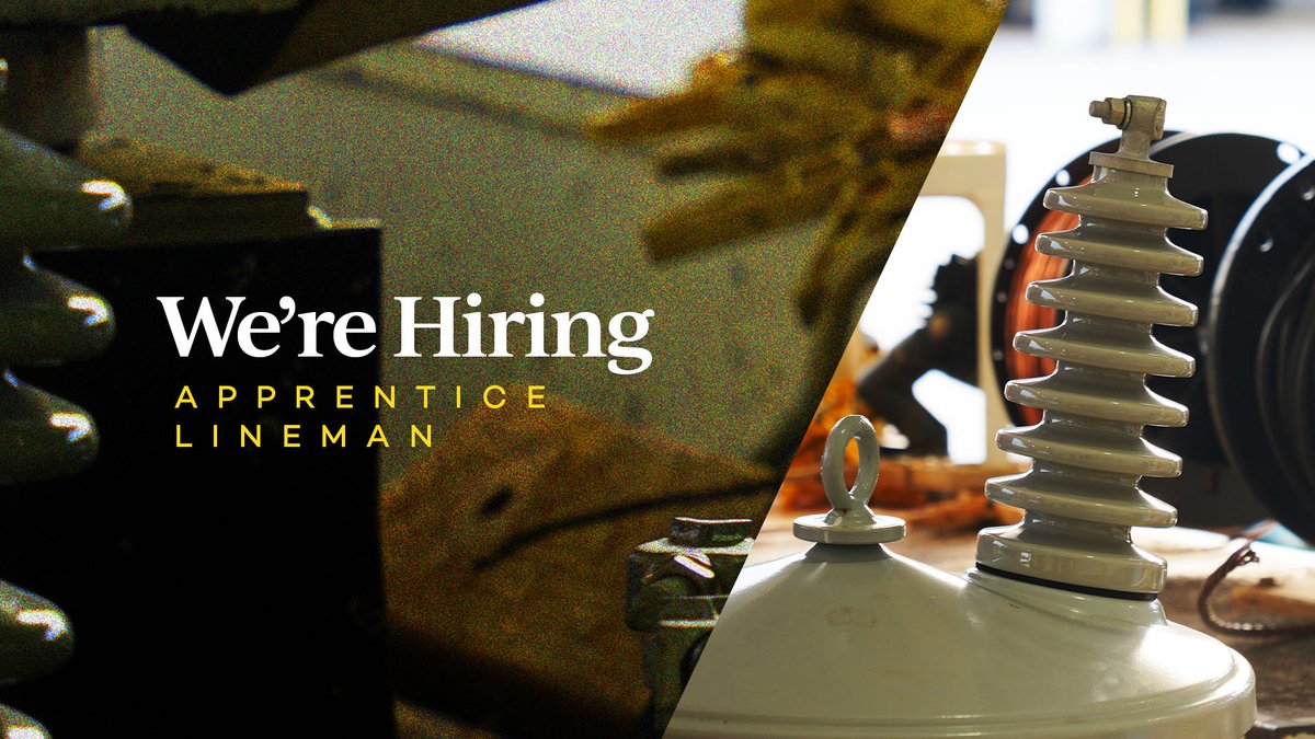 Snapping Shoals EMC (@snappingshoals) on Twitter photo WE'RE HIRING! Snapping Shoals EMC is looking for an Apprentice Lineman.
Visit ssemc.com/careers for information and to apply! WE'RE HIRING! Snapping Shoals EMC is looking for an Apprentice Lineman.
Visit ssemc.com/careers for information and to apply!