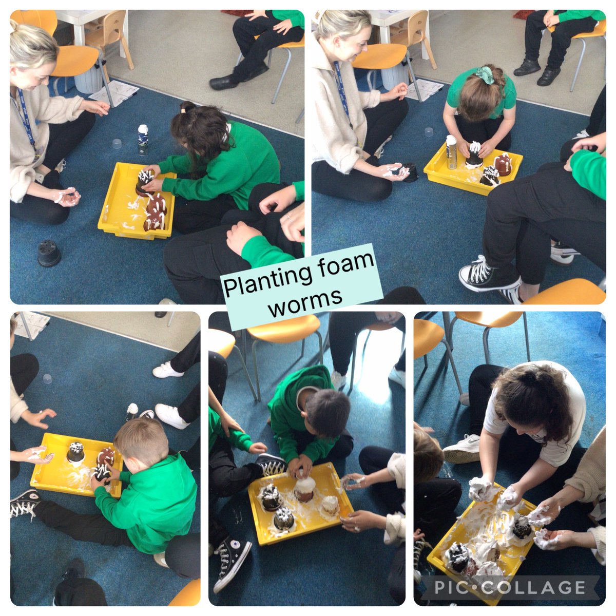 glanhowyprimary's tweet photo. Pupils in Y Garn have been taking turns and sharing objects during our 'Attention Autism Bucket' sessions! #YGarn #EngagingEddie https://t.co/fSTHdqJqjl