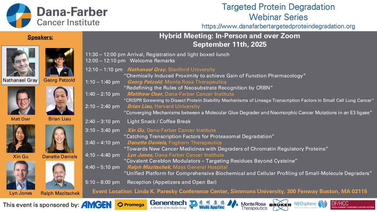 Just a few days until our annual hybrid TPD event! In-person registration is full, but you can still join us live on Zoom via our regular biweekly link.

Register for the Zoom stream here: dfci.zoom.us/webinar/regist…