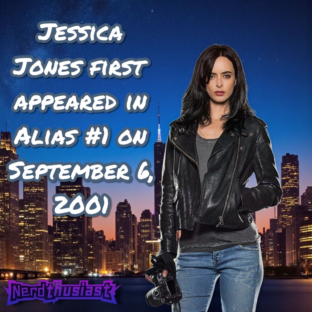 Multiverse Monday
Jessica Jones first graced the pages of Marvel Comics on September 6, 2001 in Alias #1
#multiversemonday #nerdthusiast #jessicajones #marvelcomics #alias