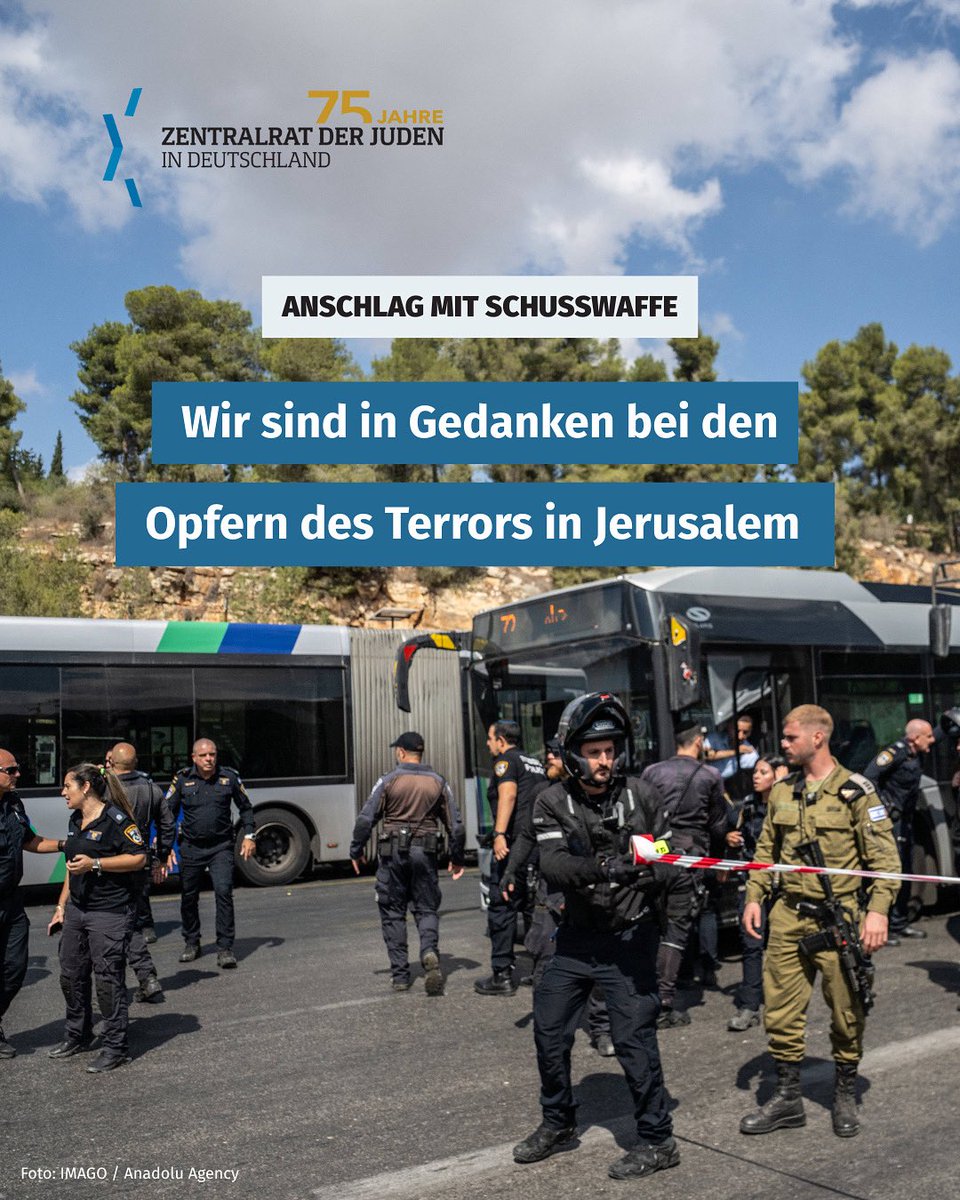 In tiefer Trauer gedenken wir der Opfer des Terroranschlags in Jerusalem. Sechs Menschen wurden ermordet, zahlreiche weitere wurden verletzt, einige davon schwer. Unsere Gedanken sind bei den Angehörigen, die um ihre Liebsten trauern, und bei allen Betroffenen, die um ihr Leben
