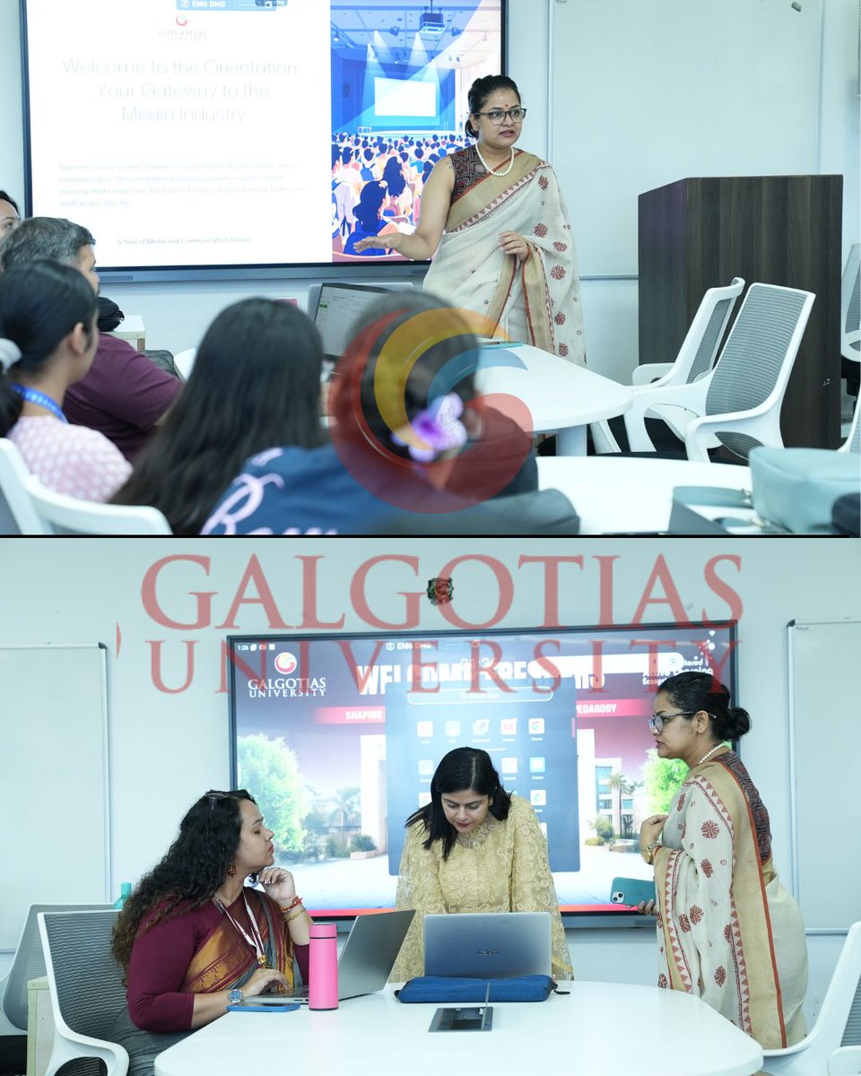 SMCSSOCIAL56882's tweet image. ✨ A new journey begins!
Our Orientation Program welcomed the fresh batch of School of Media and Communication Studies with interactive sessions, guidance from faculty, and a glimpse into the exciting world of media. 🎬📸

#GalgotiasUniversity #OrientationProgram  #SMCS