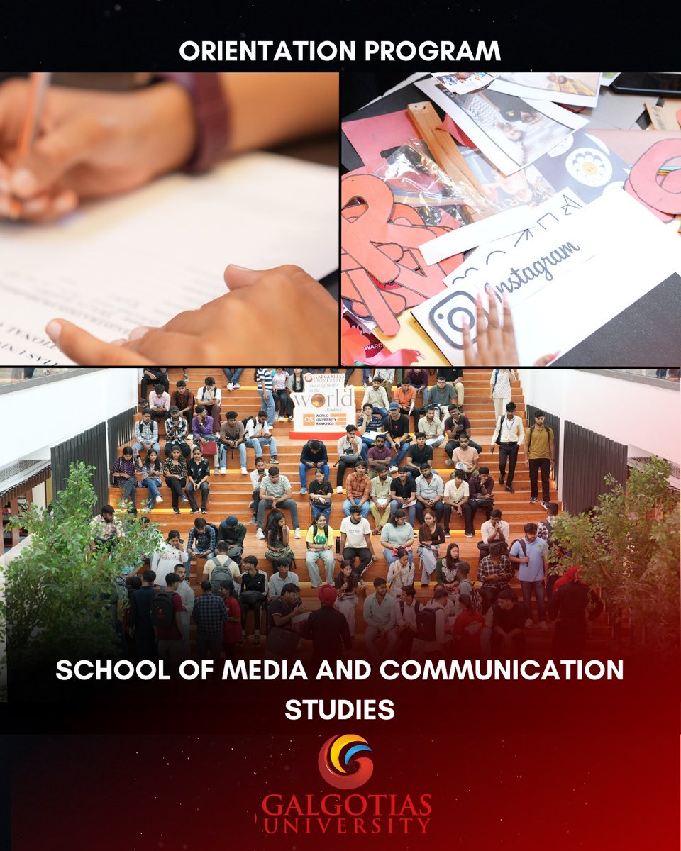 SMCSSOCIAL56882's tweet image. ✨ A new journey begins!
Our Orientation Program welcomed the fresh batch of School of Media and Communication Studies with interactive sessions, guidance from faculty, and a glimpse into the exciting world of media. 🎬📸

#GalgotiasUniversity #OrientationProgram  #SMCS