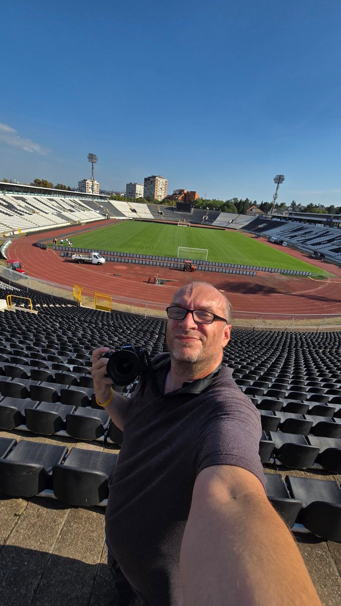 Belgrade.
Partizan stadium.