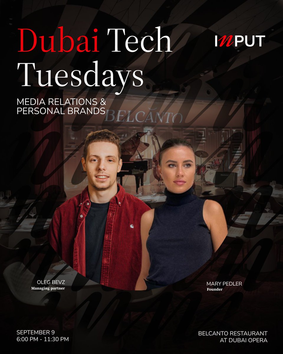 Narratives are the new currency in Web3, and we're here to show you how to mint yours.

Our team will hit the stage at Dubai Tech Tuesdays, breaking down how to turn your story into your strongest asset.

Sept 9 | 6:00–11:30 PM | Belcanto, Dubai Opera
Register now, this room