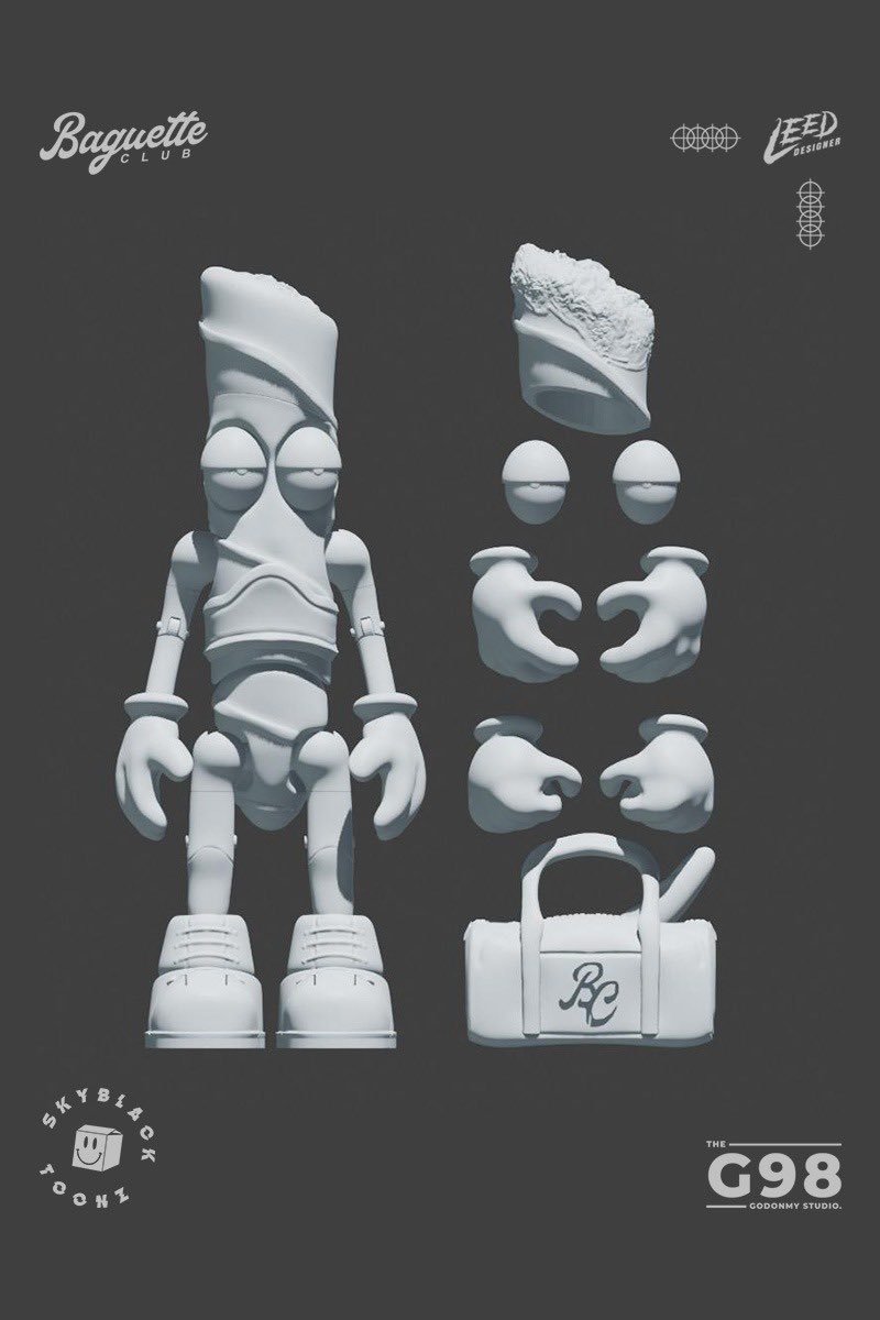 👀 First look unlocked!

The Baguette Club MR. B Action Figure has entered the scene.

Designed  and built by g98.studios 🥖💼

Original Render by <a href="/SKYBLACK_toonz/">SKYBLACKtoonz</a> 

Designer <a href="/leeddesigner/">LEED</a> 

Exclusivity starts here.
.
.
.
#BaguetteClub #actionfigure #toys #MRB #BlindBagDrop