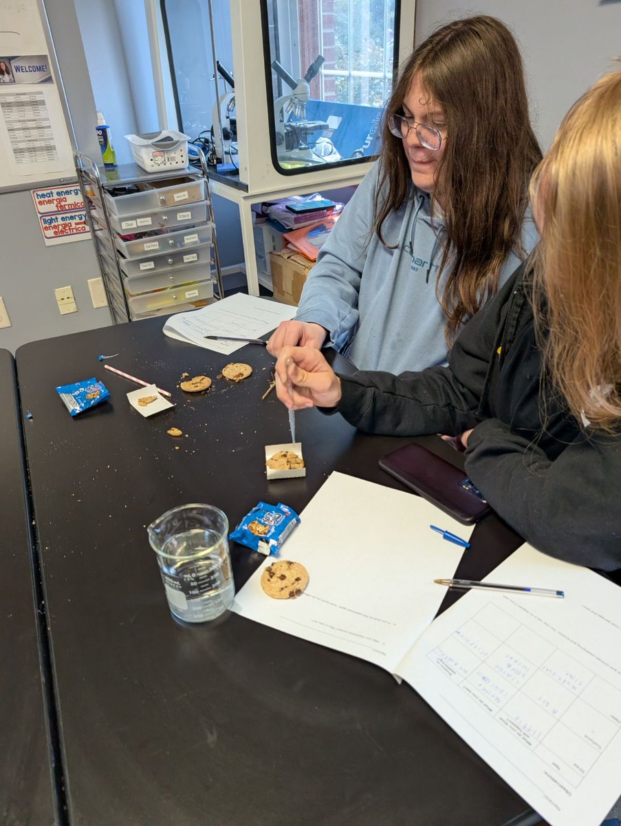 optionsined's tweet photo. Today in Earth Space Science, students learned about weathering and erosion. They participated in a lab using cookies to determine which process causes the most damage.

#ExploreOptions #BelongBelieveAchieve https://t.co/F9SGl85PUM