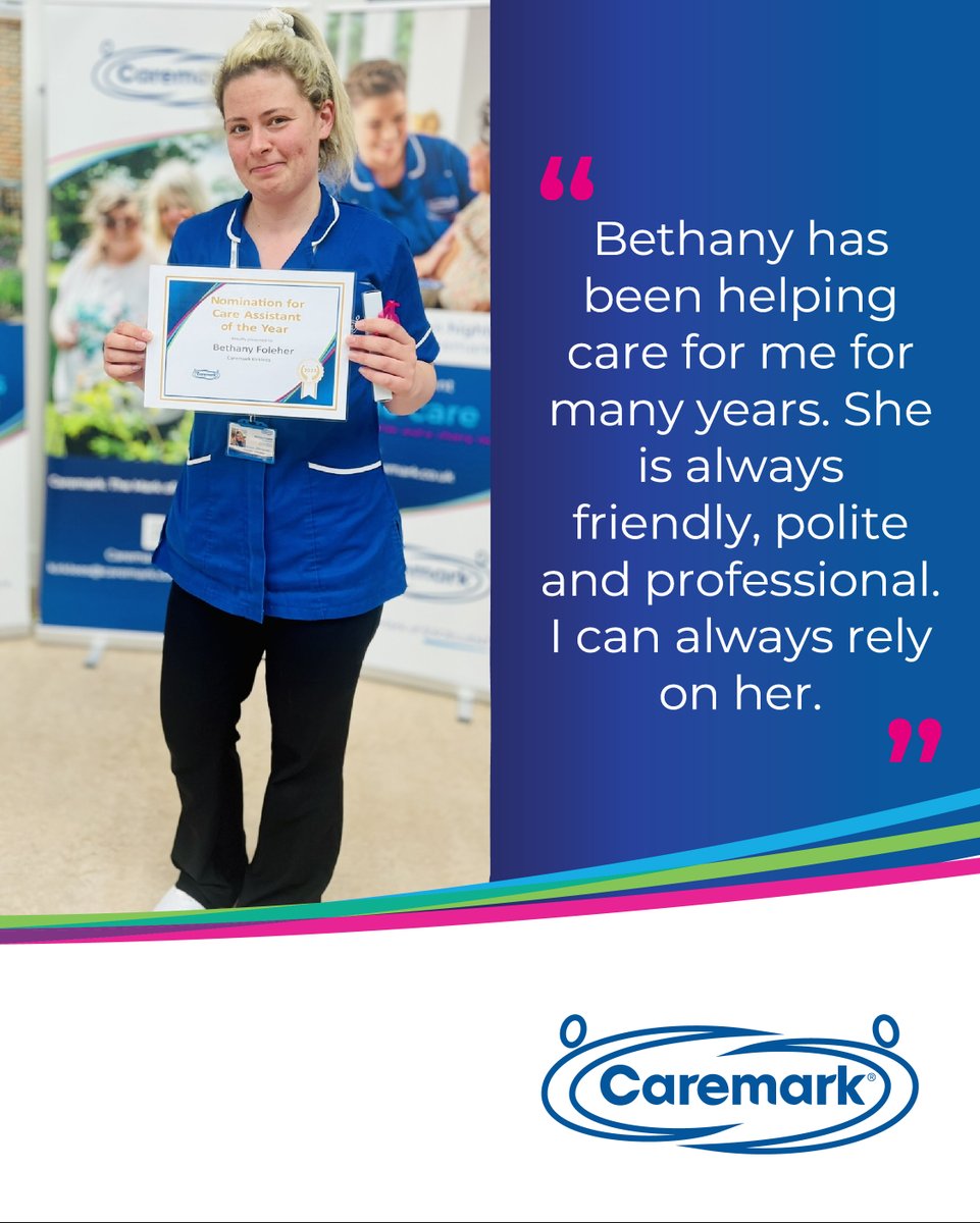 Bethany Foleher #awards #winners #carers #recruitment #jobs #careers #homecare #kirklees