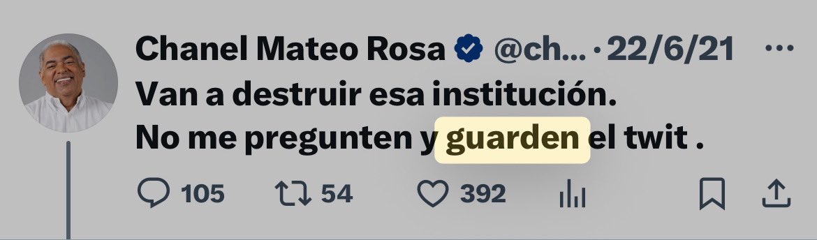 Este twit fue escrito en el 2021 , al igual que ahora , los mensajeros de la infamia solo faltó arrastrarme .
Ahora como le respondo , “uno a uno como caballero o a todos juntos como malandrines “.