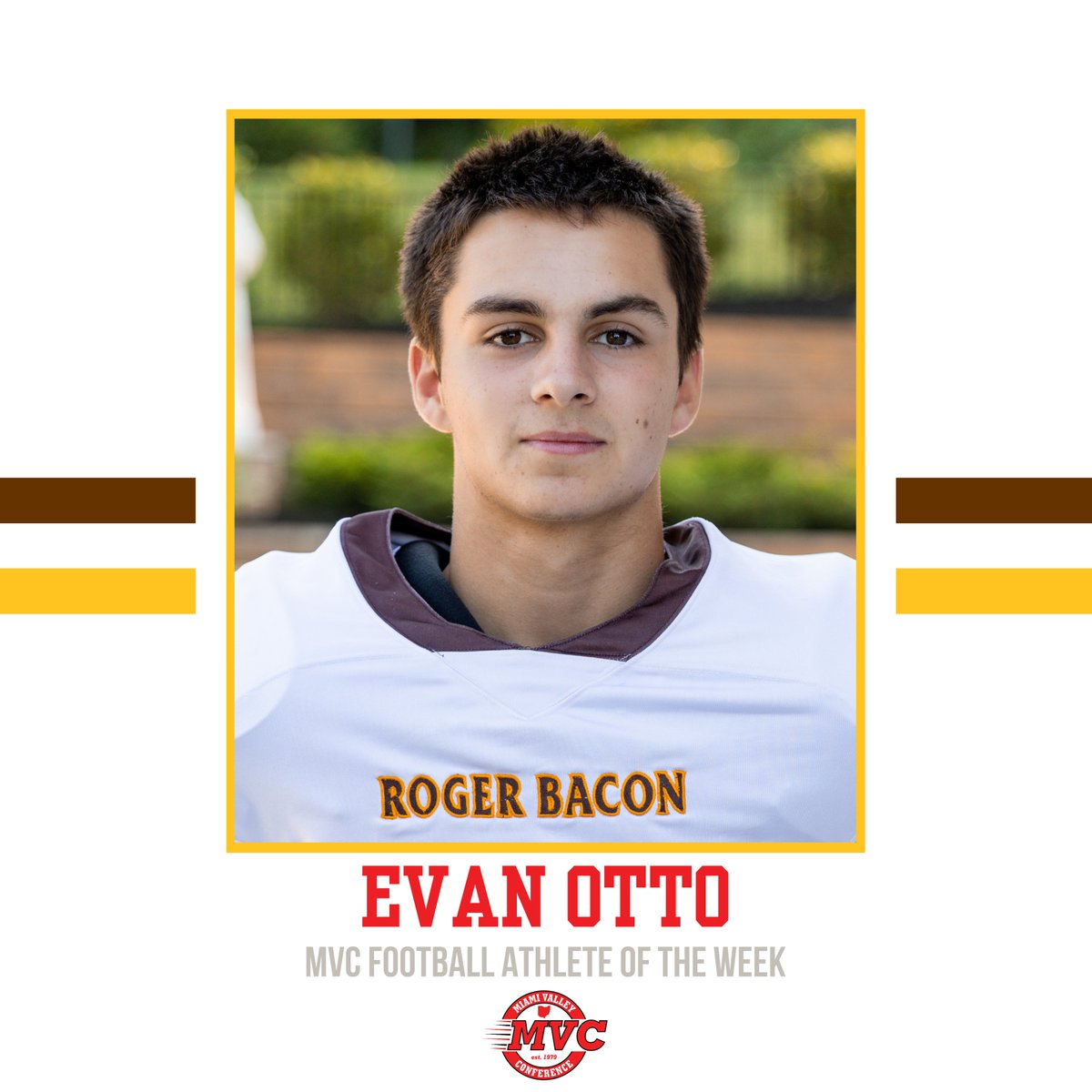 Congratulations to Henry Fulwiler (<a href="/Golf_Bacon/">Roger Bacon Boys Golf</a>) and Evan Otto (<a href="/RogerBaconFB/">Roger Bacon Football</a>) on earning MVC Athlete of the Week honors!

🔗 miamivalleyconference.com/aowAwards.aspx

#HailSpartans