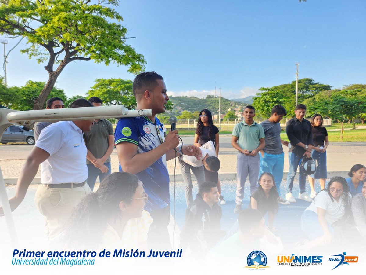 Ipuc_Distrito34's tweet photo. ¡Seguimos con Misión Juvenil Unimagdalena!
#IPUC
#Distrito34
#misiónjuvenil #menospalabrasmaspoder
#conquistadorespentecostalesd34
#siervos💙🧡
#Porquesoisfuertes https://t.co/kH2DZ3o9YE