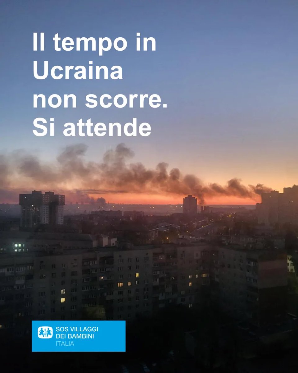 Il tempo in #Ucraina non scorre. Si attende. Ogni notte, il suono delle sirene ruba il sonno e la serenità ai bambini. Noi usiamo ogni istante per proteggerli, offrendo rifugi sicuri e supporto psicologico. Non lasciamoli soli.