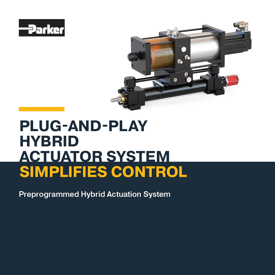 Simplify your machine control with Hybrid Actuator System Controllers. Learn more from Parker's Bruce Besch about its plug-and-play functionality with powerful preprogrammed macros makes valve operation effortless.

#Hydraulics #Electromechanical #IndustrialEquipment