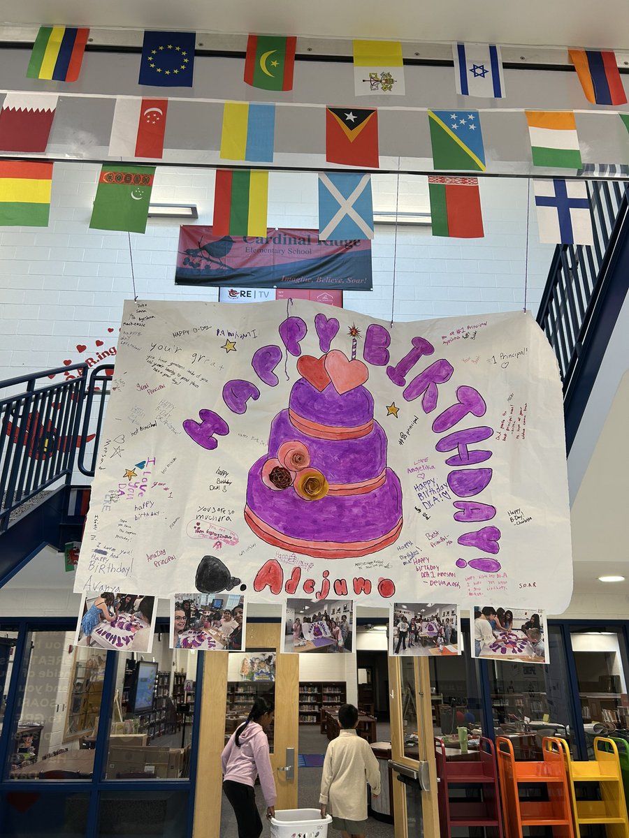 Celebrating our absolutely WONDERFUL, KIND, CARING, HARDWORKING (and so much more!!!) principal on her birthday 💜 we all love you so much! Anything but a birthday balloon was a SUCCESS 😆