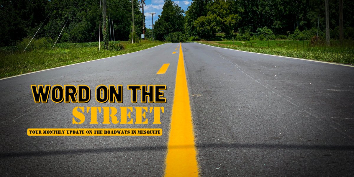 Find out about current &amp; future road work in Mesquite with Word on the Street monthly report. The September edition includes updates about construction on F.P. Lucas Blvd. &amp; more. In English &amp; Spanish.
cityofmesquite.com/CivicAlerts.as… 
cityofmesquite.com/CivicAlerts.as…