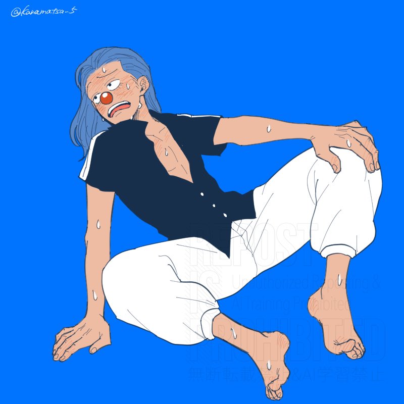 kanamatsu_5's tweet photo. 今日は絵が描けない日やったけどなんとか1枚描いた
見習い🤡
もう今日はベッド入ってシャンバギ読む！ https://t.co/Kr70fH21U9