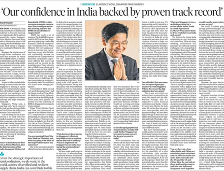 🌏 “Our confidence in India is backed by a proven track record.” – Singapore PM Lawrence Wong.
From semiconductors to supply chains, Singapore sees India as a trusted growth partner driving resilience, innovation &amp; global opportunity. ✨🇮🇳🤝🇸🇬
#IndiaRising #GlobalPartnership