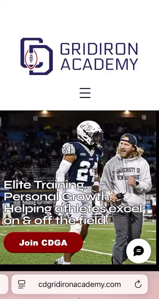 I tried the “real world” and learned quickly that my purpose has always been here —coaching, mentoring, and helping athletes grow on and off the field.

I am going all in on CDGA! Officially launching my website and starting new programs this week!

cdgridironacademy.com
