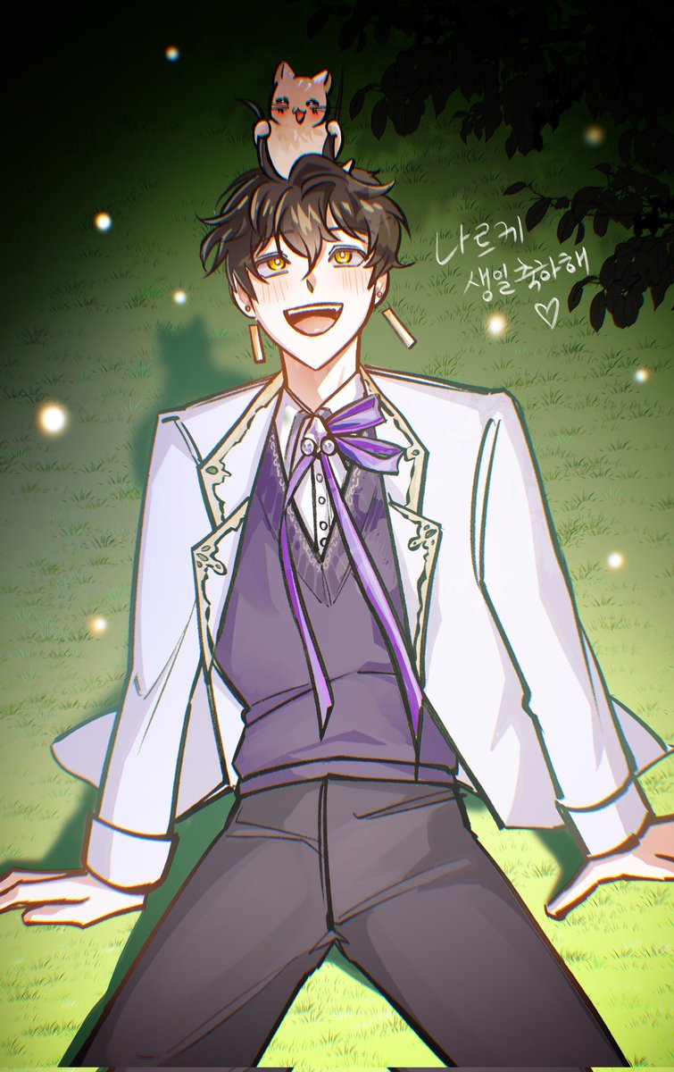 #황금빛_화살촉이_그릴_궤적을_따라
#나르케_파이가_선물로_돌탑을_쌓아줬대 
날케 생일축하해~!!집오자마자 헐레벌떡 그림