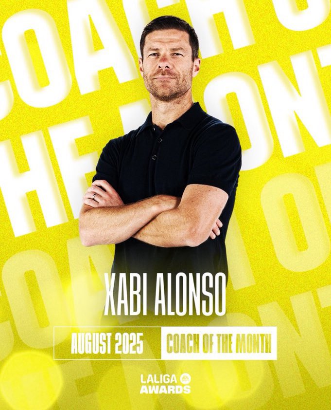 Mejor entrenador de LaLiga en el mes de agosto 🤍