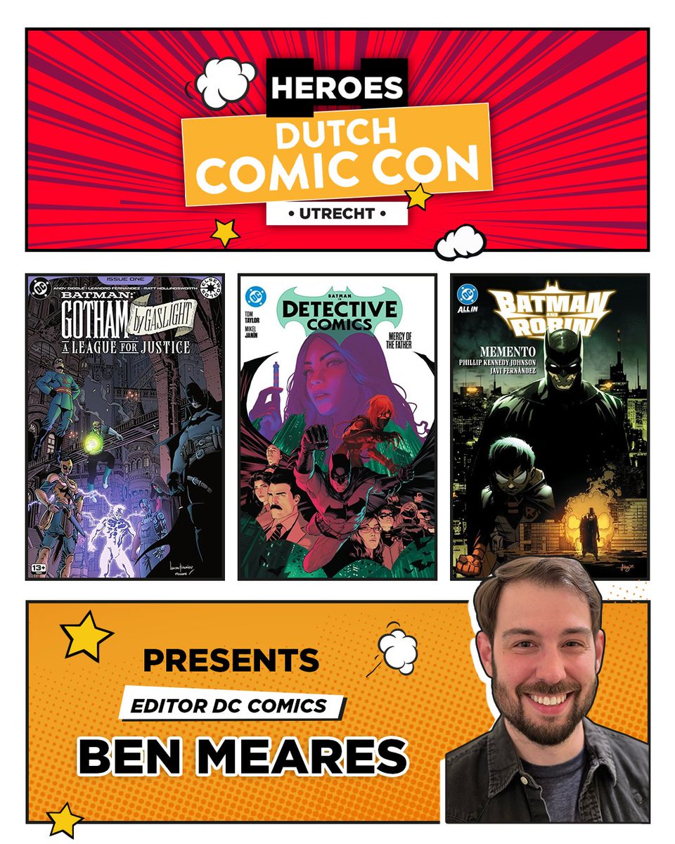 Since joining DC Comics in 2019, Ben Meares has risen through the ranks to become Editor in the Gotham Group, working on fan-favorites like Detective Comics, Batman &amp; Robin, and Gotham By Gaslight: A League For Justice, plus co-editing The New Gods.

More: bit.ly/41Fccfs