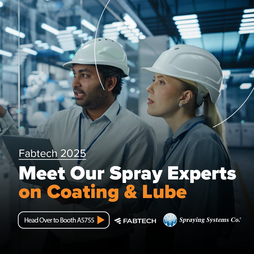 🚨 We’re live at FABTECH! Stop by Booth #A5755 to see our spray solutions in action—designed for high-volume stamping, cooling, and cleanup.
Talk with our team and grab your free hat while supplies last.

📍 Booth #A5755 – See what spray can do for your process.

#FABTECH2025