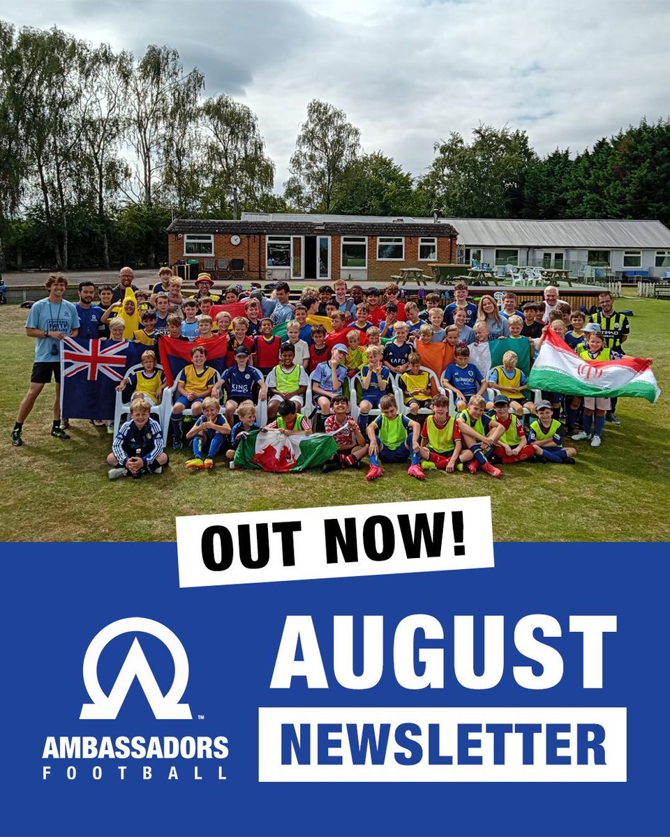 ⚽ Our August Newsletter is here!

Catch up on camp highlights, inspiring stories, and how football has been making an impact this summer.

👉 Read it here - mailchi.mp/ambassadorsfoo…