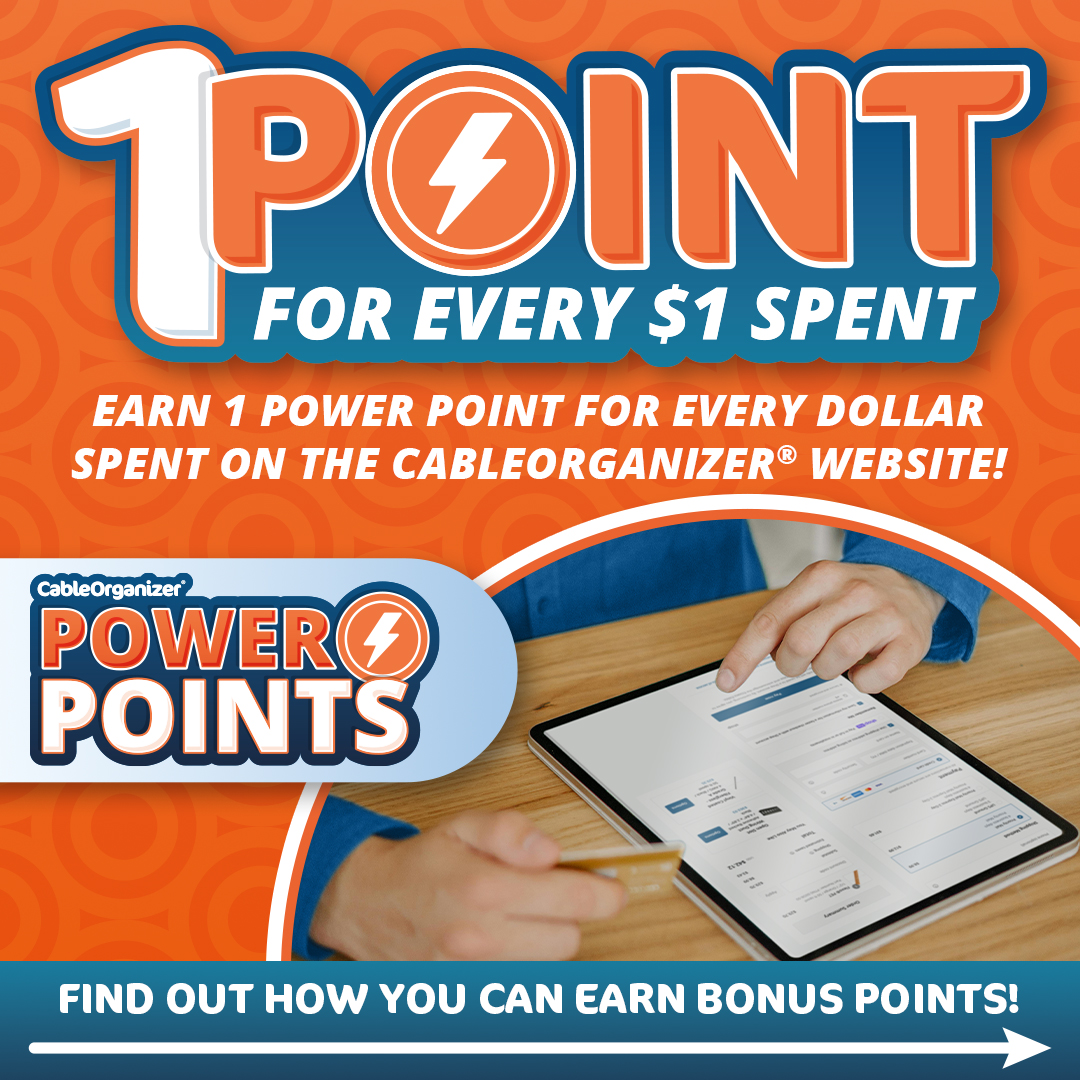 CableOrganizers's tweet image. 💳 Shop. Earn. Save! Earn 1 Power Point for every $1 spent—plus bonus points for birthdays, reviews &amp;amp; more! 🙌 Join CableOrganizer® Power Points Rewards today! #CableOrganizer #PowerPoints #PowerPointsRewards #CableCash #RewardsProgram