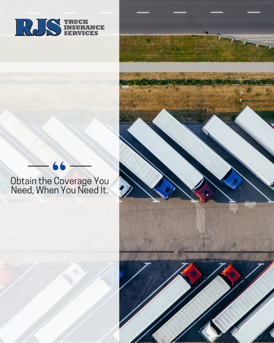 rjstruckins's tweet image. Obtain the coverage you need, when you need it.
.
.
#truckinsurance #fleetcoverage #logisticsleaders #commercialcoverage #truckersafety #fleetsolutions #transportationinsurance #commercialtruckinsurance #LACounty #InlandEmpire #RiversideCounty  #RJSTruckInsurance