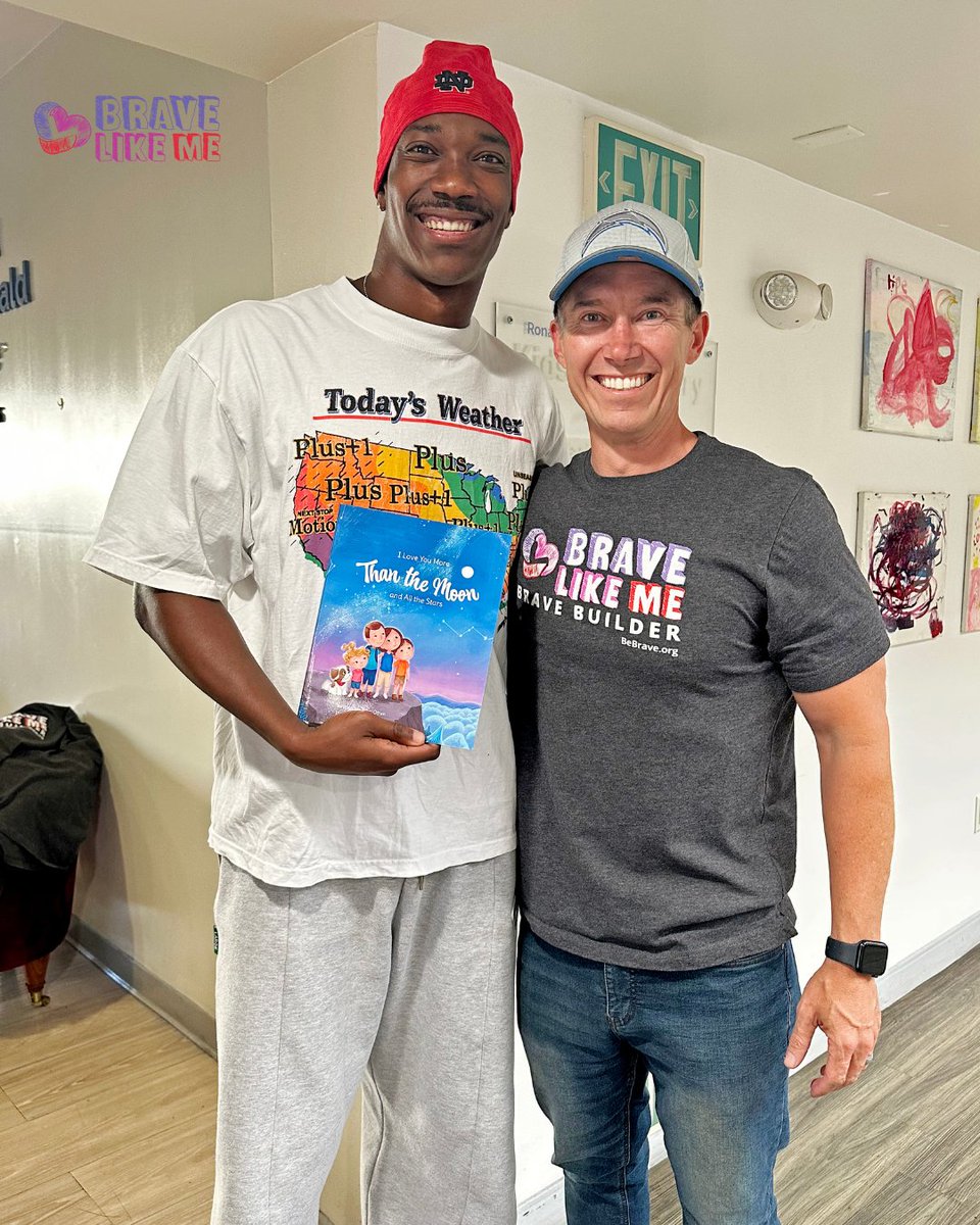 BraveLikeMeOrg's tweet photo. What are you reading for #InternationalLiteracyDay? Let us know in the comments! We liked @chargers @CamHart_ 's choice at a recent story time event at @LosAngelesRMH. https://t.co/jVcMaZ0B2Z