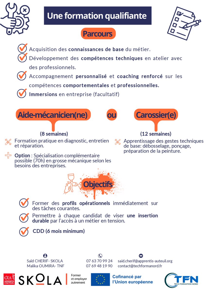 Si vous êtes intéressés, adressez vous à la mission locale au 03 20 89 44 33 ou auprès de votre conseiller ou conseillère.