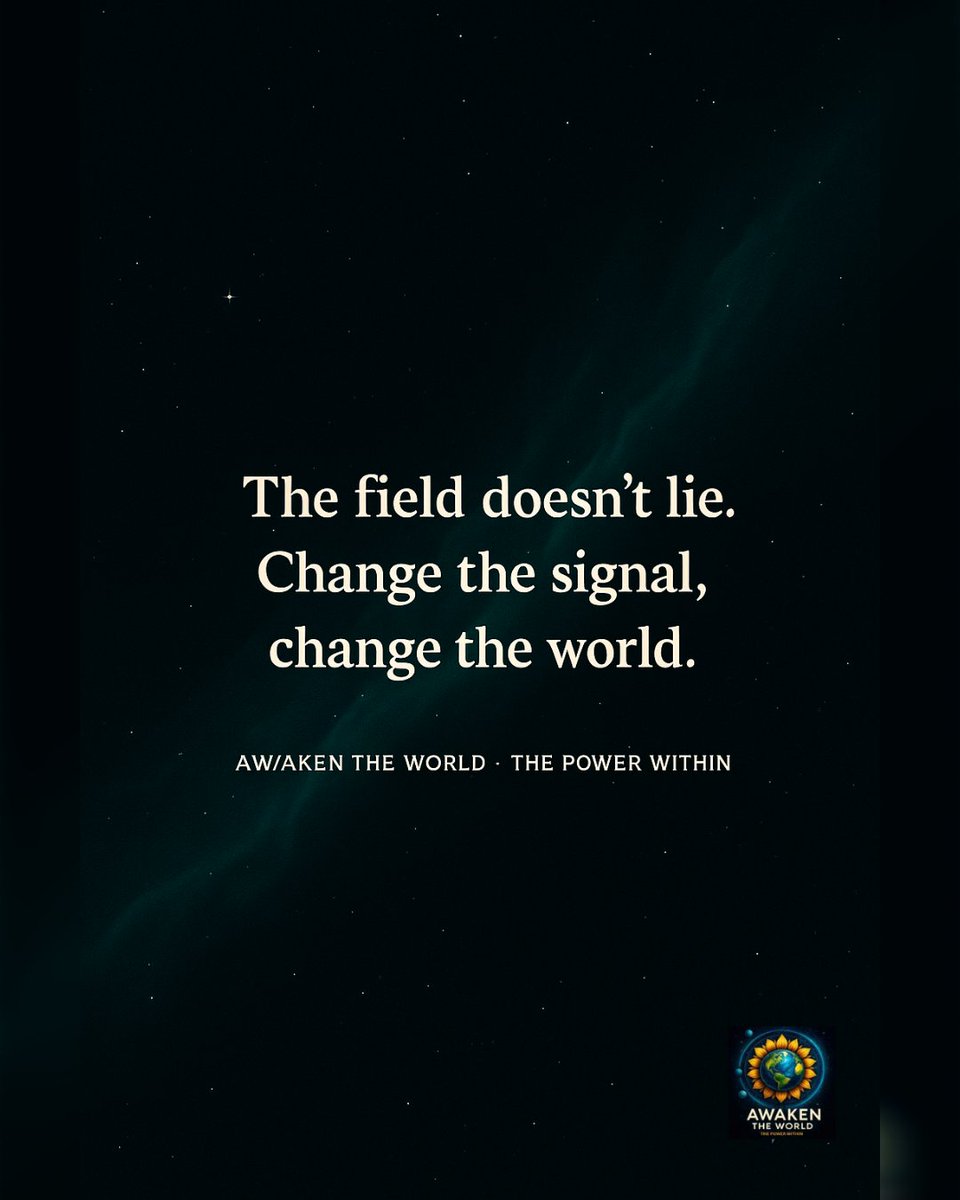 🌌 The field doesn’t lie.
Every thought, every doubt, every vision — it all broadcasts.
What you’re living now is just the echo of what you already sent out.
Change the signal, change the world.

👉 What are you broadcasting right now?

✨ This is just one of the insights you’ll