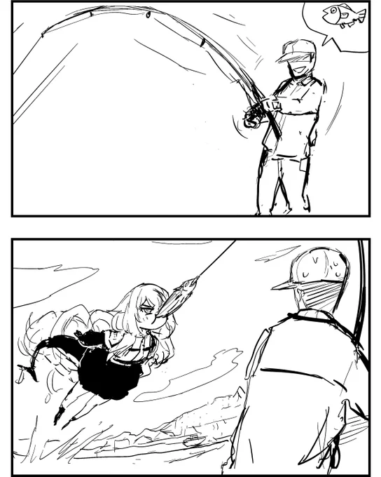 釣れた-……!?🦈 