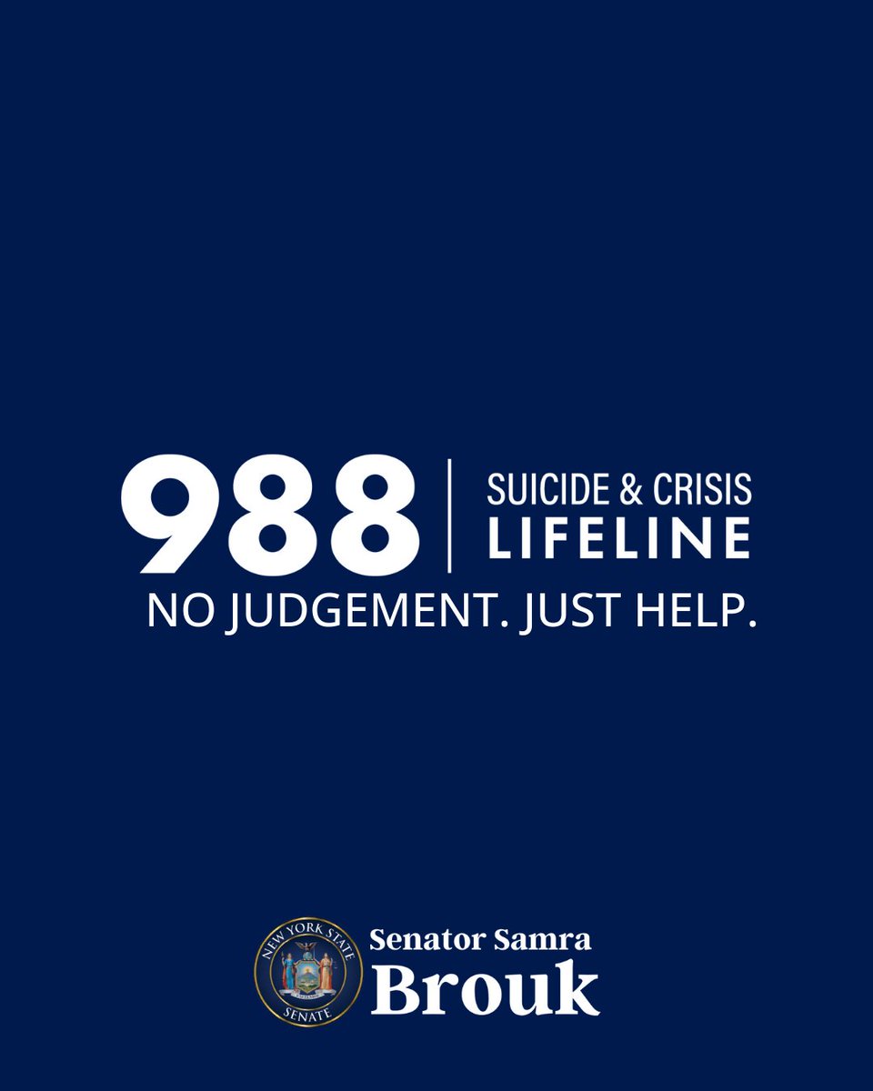 Today is #988Day, a reminder that anyone experiencing a mental health crisis can call or text 988 to connect with immediate, life-saving support.