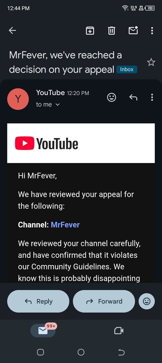 MrFeverOfficial's tweet photo. @TeamYouTube 
I have recently appealed For My YouTube Channel one more time, and it got rejected Again
My YouTube channel did not violate the circumvention policy,
Please reconsider the decision,
@TeamYouTube 
@YouTube

Channel URL: https://t.co/QEOalv8gXy https://t.co/LPtnuqZ7yd