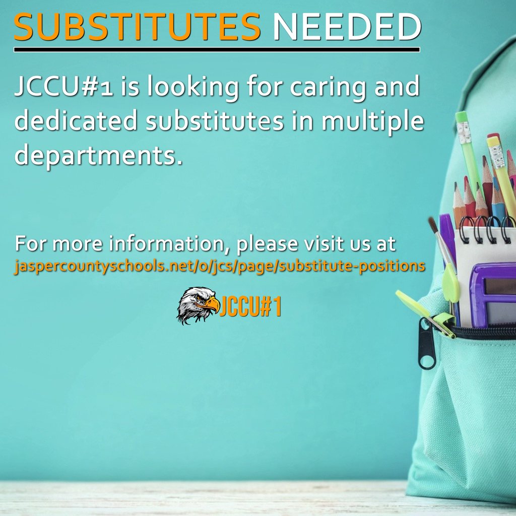 JCJrH's tweet photo. Substitutes Needed at JCCU#1.  For more information, please visit us at https://t.co/YK1Y6JT2jd https://t.co/x0U3T3pcpU