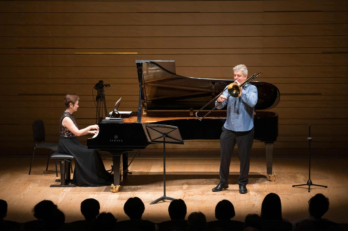 larskarlin's tweet photo. What a journey in Japan (1–16 Aug):
🎵 Recital at Yamaha Hall
💿 CD recording in Chichibu
🎶 Teaching in Tokyo &amp; Hamamatsu Festival
Deep gratitude to Yamaha, Opus One &amp; all supporters!
#Trombone #HamamatsuFestival #YamahaMusic #Japan2025 https://t.co/sI08I3CKQc